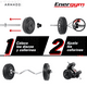 thumbnail image 3 of Kit de Pesas y Mancuernas, Barra Z 90cm (20 Kg) - Energym, 3 of 5