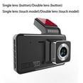 thumbnail image 4 of 4 Inch Driving Parking Camera 1080P Wide Angle Loop Recording Rechargeable Video Recorder Dash Cam Automobile Accessories 2pcs Cams Touch, 4 of 9
