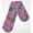 Pink Purple Green Diamond, variant on Batik Tie Dye Double Oven Mitt by Penny's Needful Things (Orange Purple Blue Floral)