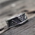 thumbnail image 4 of Retro Geometric Men's Fashion Ring: Electroplated Alloy Statement Ring for Men, Non-Inlaid Design, Adds a Touch of Personality, 4 of 5
