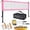 Pink, variant on Garvee 32FT Badminton Volleyball Net Set, Portable Outdoor Game Kit with Rackets, Shuttlecocks, Boundary Lines & Carry Bag, Green