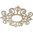 thumbnail image 2 of Ekena Millwork 34"OD x 11"ID x 3/8"T Dijon Wood Fretwork Pierced Ceiling Medallion, Birch, 2 of 3