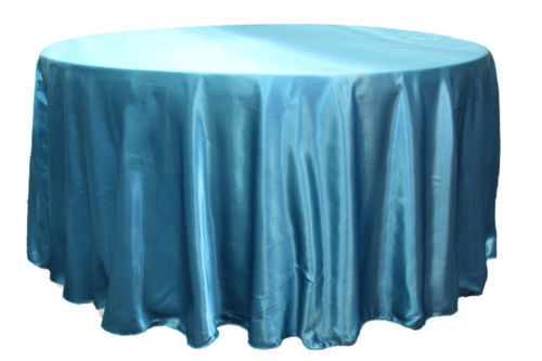 132/" Inch round Satin Tablecloth 21 COLORS Table Cover Wedding Banquet Catering