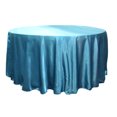thumbnail image 1 of 10 Pack 120" Inch round Satin Tablecloth 21 COLORS Table Cover Wedding Banquet", (Color: turquoise), 1 of 1