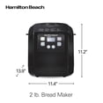 thumbnail image 2 of Máquina de Pan Hamilton Beach Negro Digital Programable 12 Ajustes Sin Gluten Antiadhesivo, 2 of 8