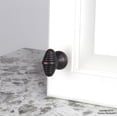 thumbnail image 2 of Century Hardware Devon Collection 1-1/2" Dia. Zinc Die Cast Oval Knob - Dull Satin Nickel, 2 of 4