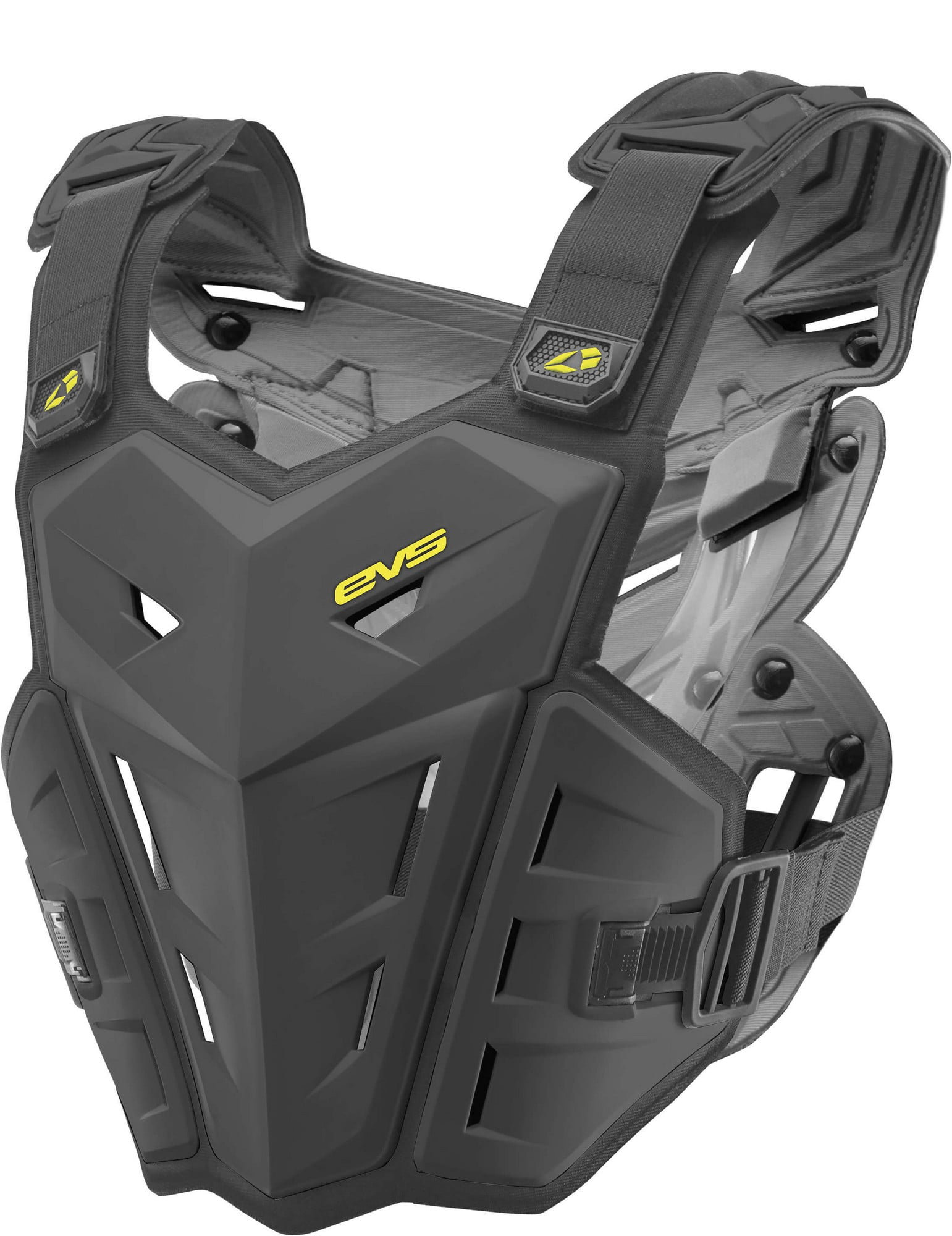 EVS F1 Chest Roost Protector Deflector Black SM/MD Under 125 lbs/Under