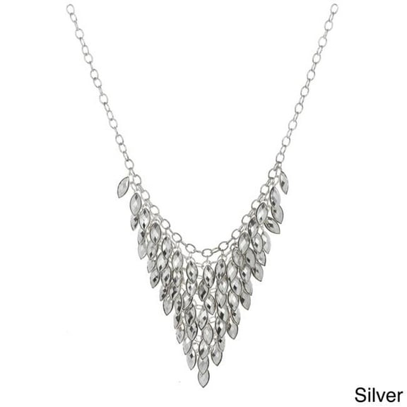 J&H Designs 7632/N/S Colored Faceted Lucite Bib Necklace
