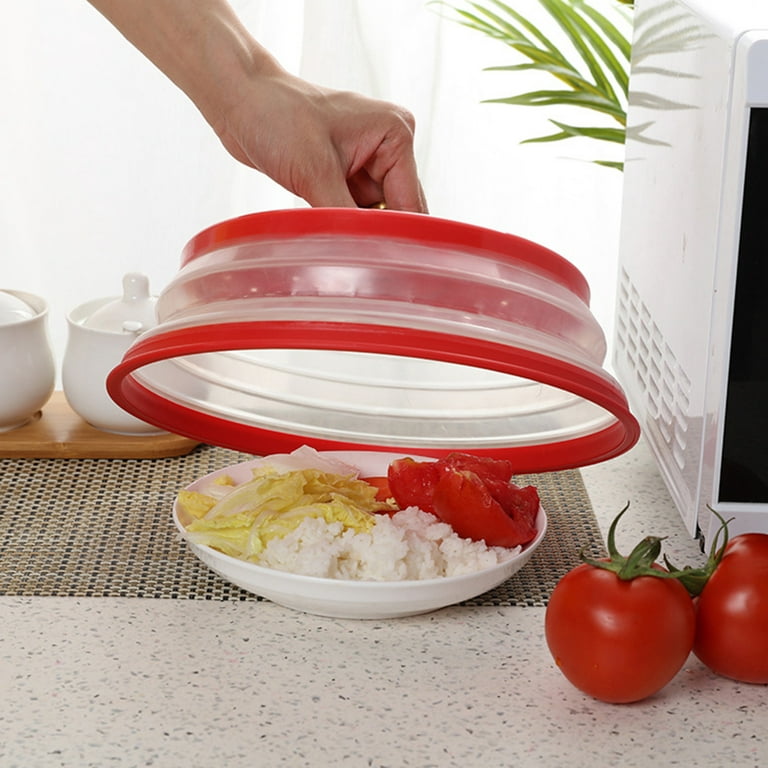 ADVEN Microwave Plate Cover Collapsible Food Plate Lid Cover