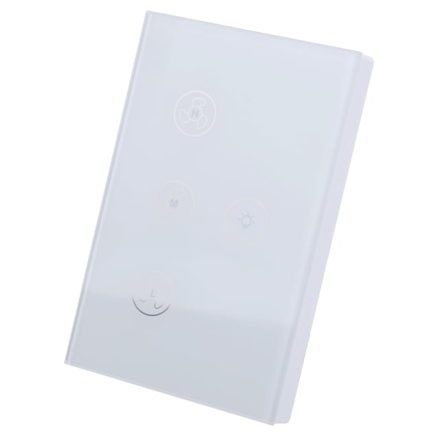 Control de voz elegante del tacto de la lámpara del ventilador del aire de la luz de WiFi compatible