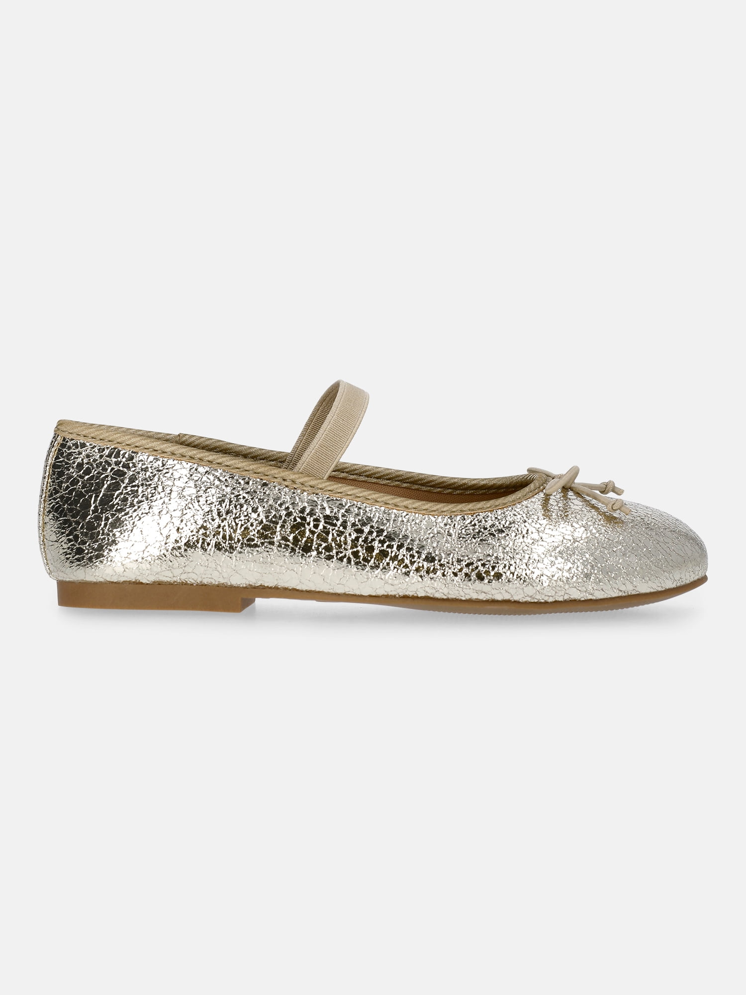 Wonder Nation Girls Bow Ballet Dress Shoes