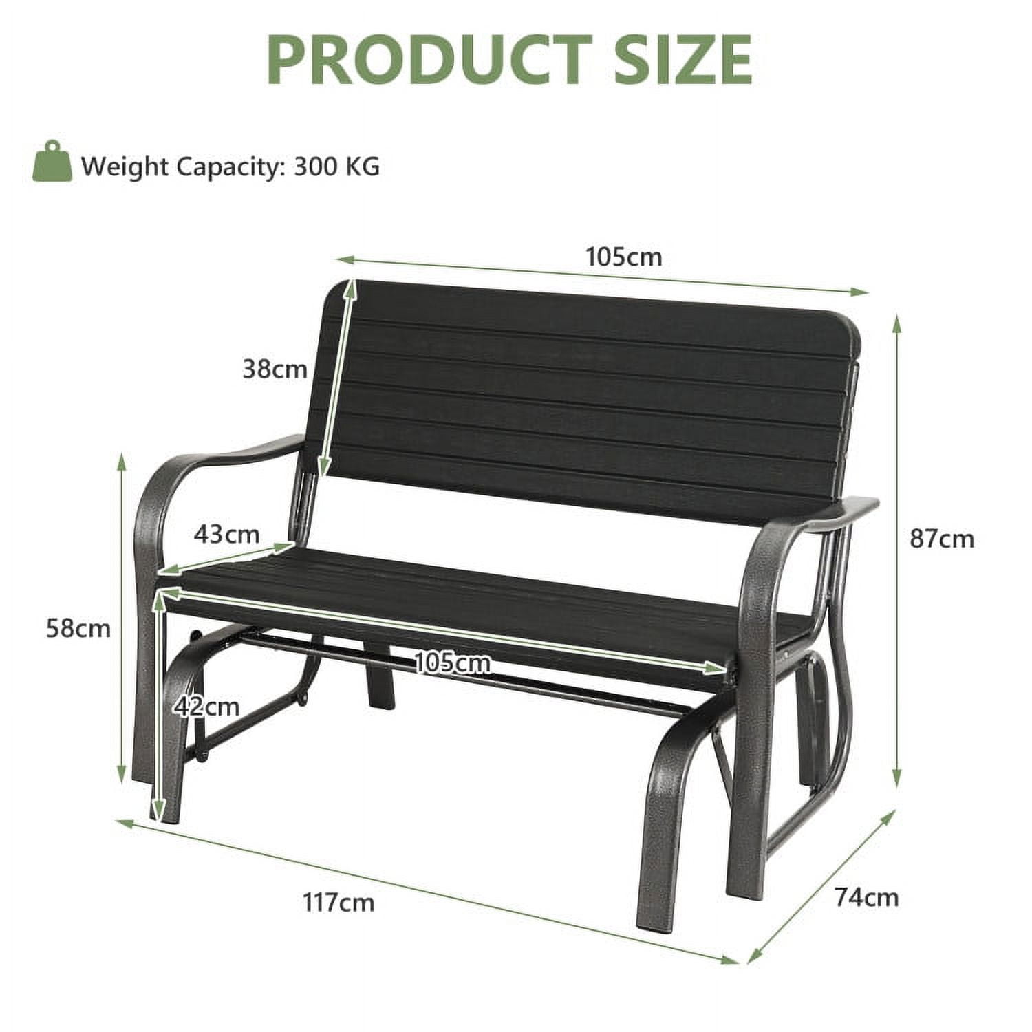 Aimee Lii Outdoor Double Rattan Patio Furniture, Porch, Backyard, Sturdy, Black Aimee Lii Outdoor Double Rattan Patio Furniture, Porch, Backyard, Sturdy, Black
