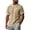 Khaki,#029, variant on Men's Cotton Linen T Shirt Short Sleeve Crewneck Casual Shirts with Pocket Summer Beach Vacation Boho Gauze Tops,M