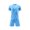 Sky Blue, variant on LWNYDPLSD Boys Soccer Jersey Set 2 Piece School Uniform Outfit for Teen Boys Training Team Sweatshirts Summer Running Shorts Basketball Tracksuit Kids Boy Clothes