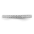 thumbnail image 5 of 14k White Gold Ring Womens Diamond 0.38 ct Band, 5 of 6