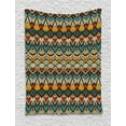 thumbnail image 1 of African Tapestry, Tribal Chevron Zigzags and Half Circles Folkloric Elements Sharp Canonical Motifs, Wall Hanging for Bedroom Living Room Dorm Decor, 60W X 80L Inches, Multicolor, by Ambesonne, 1 of 2