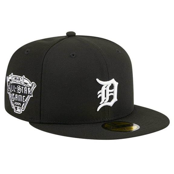 Men's New Era Black Detroit Tigers Logo 59FIFTY Fitted Hat