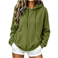 thumbnail image 2 of Mifsaly Womens Oversized Hoodies Long Sleeve Cozy Pullover Tops with Pocket Fashion Loose Fit Comfortable Warm Causal Sweatshirts, 2 of 8