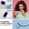 thumbnail image 5 of with Magnetic Invisible Stand Phone Case for iPhone 15 Plus 6.7 inches, Silicone Compatible with Magsafe Military Grade Full Camera Protection Phone Covers for Women Men(Light Blue), 5 of 14