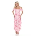 thumbnail image 1 of White Mark Women's Cold Shoulder Tie Dye Maxi Dress, 1 of 5