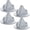 4-Pipe Diameter 3/4" - 2-3/4", variant on 2 Pack #1 Epdm Roof Pipe Flashing Boots 3/4"-2-3/4" Flexible Metal Vent Pipes Roofs Jack Boot With Aluminum Base For Repair