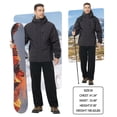 thumbnail image 6 of Xidunhg Men's Winter Skiing Jackets Water Resistant Warm Fleece Coats Parka Raincoats Snowboard Jacket with Hood Multi-Pocket Carbon Gray XL, 6 of 14