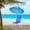 Blue, variant on WoofPaw Portable Beach Chair with Umbrella for Adults, High Back Camping Armchair Folding Shade Sand Chair Compact Lawn Chairs for Outdoor Fishing, Hiking, Concert, Patio, Backyard 265 lbs Mint Green