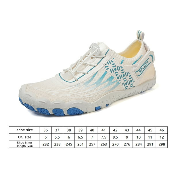 Zapatos de agua Zapatos de playa descalzos Zapatillas de deporte de gimnasio ergonomicas transpirables para hombres y mujeres Walmart en linea