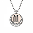 thumbnail image 1 of Couette Sommeil Mari Femme Oreiller Colliers Pendentif Rétro Lune Étoiles Bijoux, 1 of 3