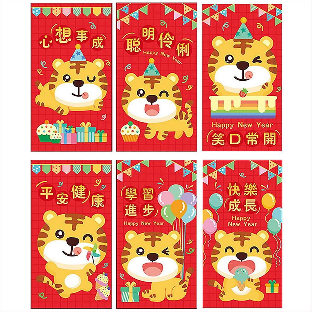 Chinese Red Envelopes Hongbao - 36 Pack Foil Gold Design For Lunar New Year, Weddings & Gifts