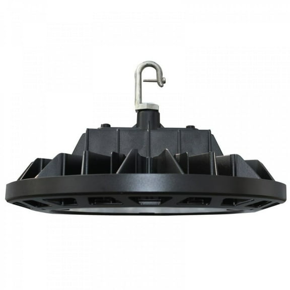 LED High Bay Light, 100~277V & 277~480VAC, 13500 Lumens, 5000K, Black, Ideal for Commercial Areas, Warehouse, Station, Supermarket, Mounting Sold Separately