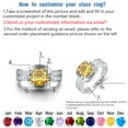 thumbnail image 3 of Ccjcinata Fully Personalized Customized Sterling Silver class rings Women's High School and College Class Ring – Classic Collection (Sterling Silver - Platinium), 3 of 11