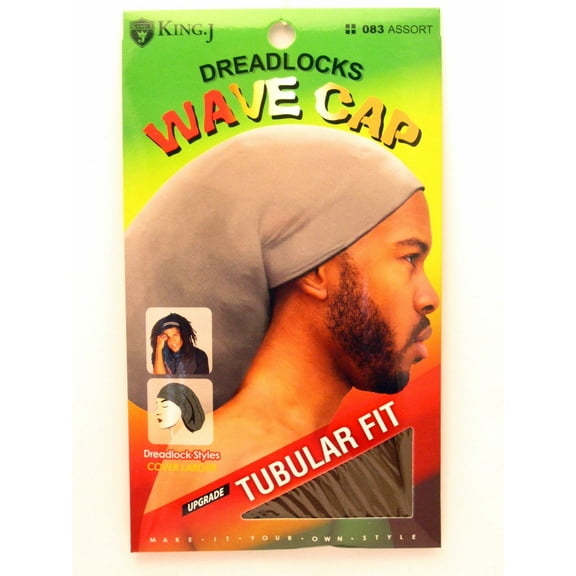 King.J Unisex Adult Tubular Fit Wave Dreadlock Hat Cap - Brown