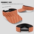 thumbnail image 7 of Garronmavis Orange Polka Dots Women's Golf Shirt and Sun Visor Hat Set Moisture Wicking 3/4 Sleeve Golf Shirts Adjustable Fashion Baseball Golf Cap Suitable for Tennis Enthusiasts Quick Dry, 7 of 7