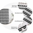 thumbnail image 6 of Boho Black Stripe Waterproof Fabric Shower Curtain,Abstract Geometric White Minimalist Waterproof Fabric Shower Curtain for Bathroom Curtains Bathtubs Shower Curtains with 12 Hooks Standard 66x72, 6 of 8