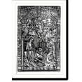 thumbnail image 2 of Historic Framed Print, The Nativity, a metal cut from Horae Beatae Virginis Mariae, a Book of Hours executed by Philippe Pigouchet, dated at Paris, Aug. 22, 1498, 17-7/8" x 21-7/8", 2 of 9