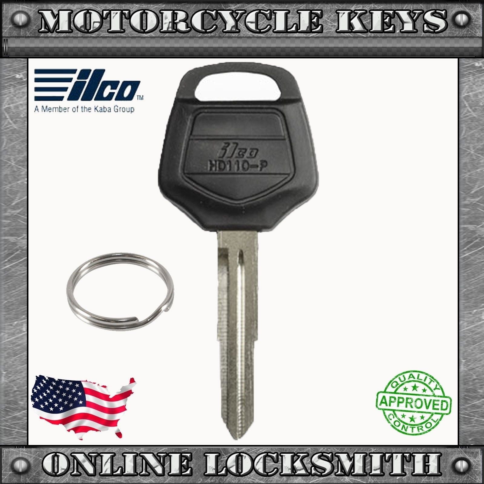 New Uncut Key For Honda Goldwing 2001+ Motorcycles Keyway XHD110P