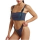 thumbnail image 1 of Conjunto de Bikini con Tanga, traje de baño de nailon y Spandex, Bikinis reflectantes coloridos, traje de baño Sexy para mujer con tiras Fridja  nalpqowj19855, 1 of 9