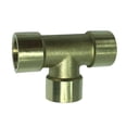 thumbnail image 4 of Adaptador de conector de tubo de rosca de latón hembra x hembra x hembra 1 pieza A Zulema Adaptador de rosca de latón de 3 vías, 4 of 8