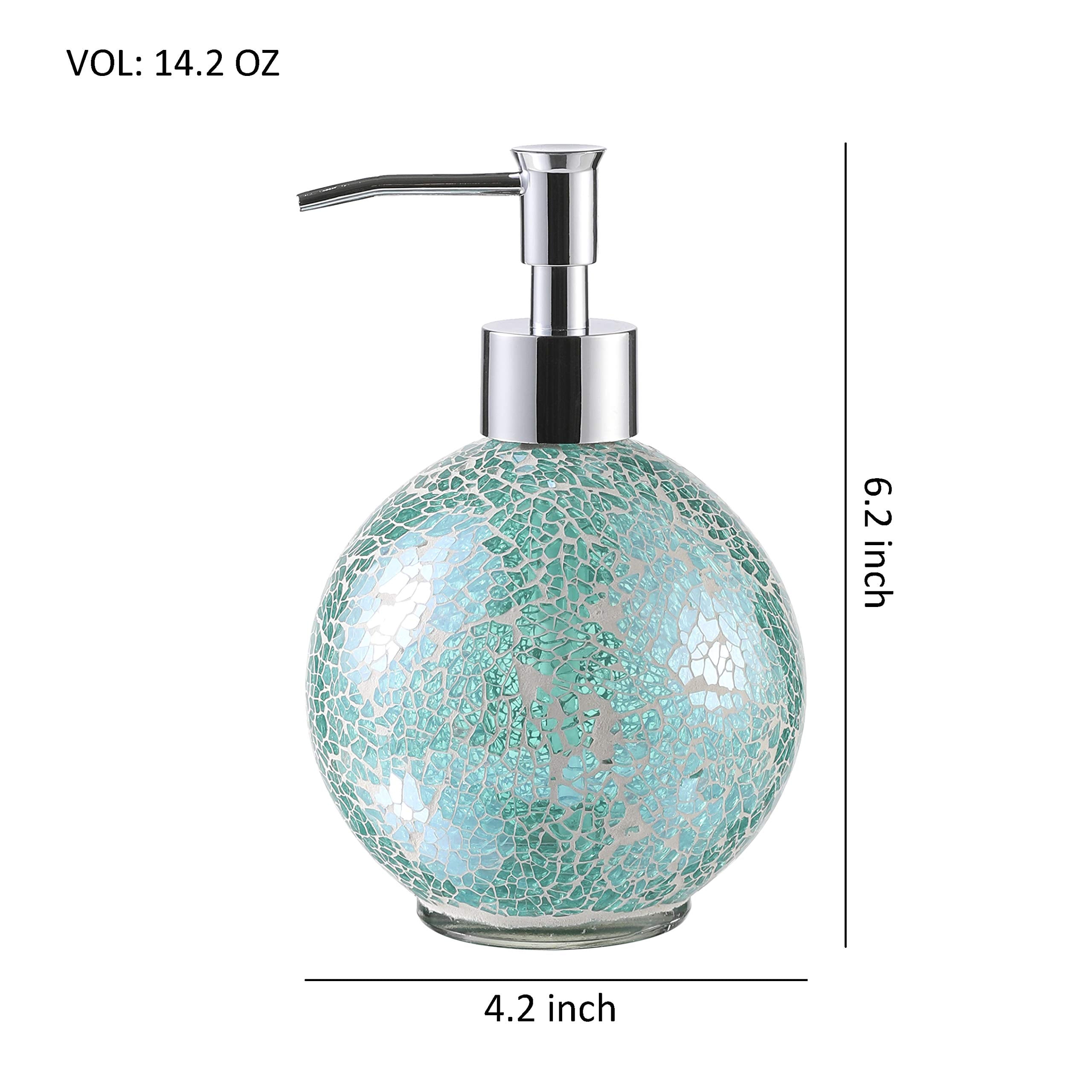 Soap or Lotion Dispenser Bottle in Aqua Mist - Kitchen Set — Back Bay  Pottery