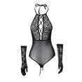 thumbnail image 5 of Gibobby Lenceria mujer sexy Lencería para Mujer, Lencería Sexy para Mujer, Conjunto de Lencería a Juego Transparente(Negro, G), 5 of 5