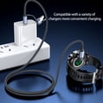 thumbnail image 2 of USB/Type C And USB A Charging Cord Braided Nylon For Watches Power Cord 120cm Length 3.94ft, 2 of 9