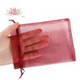 thumbnail image 3 of Bolsas de regalo de organza, paquete HRX, rojo burdeos, 13 x 18 cm, 100 unidades, 3 of 7