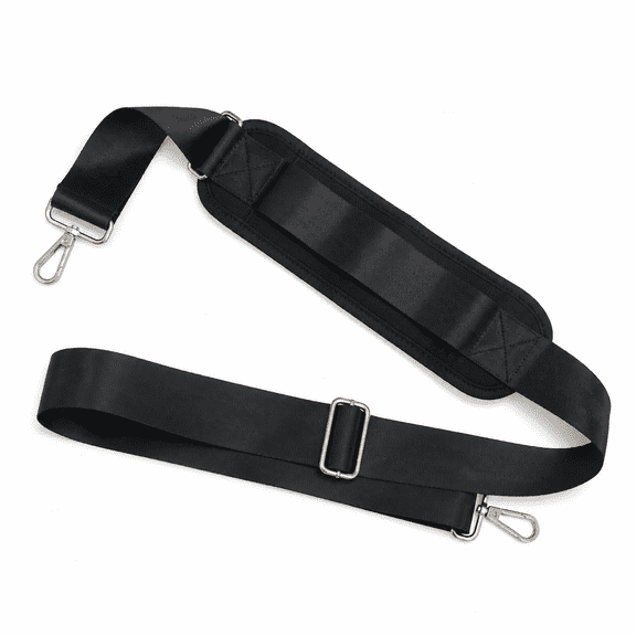 Kabuer Shoulder Strap for Bag, Adjustable Replacement Bag Strap with Hook, Black