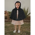 thumbnail image 3 of BemeyourBBs Little Toddler Halloween Black Cat Costume Hooded Kids Cat Cape, 3 of 9