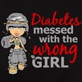 thumbnail image 3 of CafePress - Combat Girl Diabetes Women's Dark T Shirt - Women's Traditional Fit Dark T-Shirt, 3 of 4