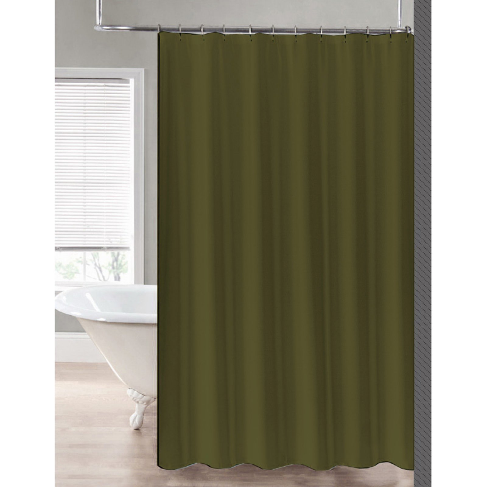 Sweet Home Collection Water Repellant Polyester Fabric 2in1 Shower