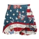 thumbnail image 4 of Faldas de Verano para Mujeres Falda de Tenis Atlético Plisado Estampado Hoja Elástico Pantalones Cortos de Yoga con Forro, 4 of 5