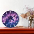 thumbnail image 2 of GZHJMY Space Galaxy Wall Clock, 10" Silent Non Ticking Round Clock, Oil Painting Easy to Read Clock for Living Room Bedroom Bathroom Home Decor Holiday Gifts, 2 of 7