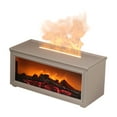 thumbnail image 1 of Elodie Colorful Flame Effect Essential Oil Diffuser 6H 8H 10H Timing Aroma Diffuser White, 1 of 8